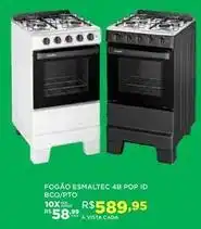 DB Supermercados Esmaltec - fogão pop id bco/pto oferta