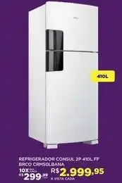 DB Supermercados Consul - refrigerador concul 2p 410l ff brco crm150lbaana oferta