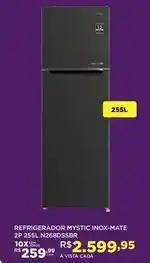 DB Supermercados Refrigerador mystic inox-mate 2p 2551 oferta