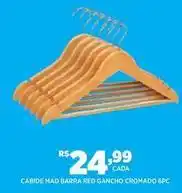 DB Supermercados Barra - cabide mad red cromado 6pc oferta