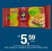 DB Supermercados Lasanha - mac semola galo dir forno oferta