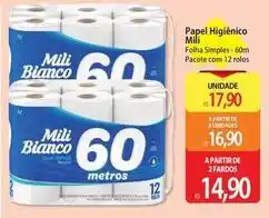 Atacadão Mili - papel higiénico oferta