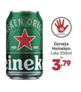 Supermercados Jau Serve Cerveja Heineken 350ml oferta