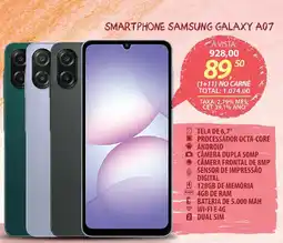 Lojas Cem smartphone samsung galaxy a07 oferta