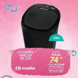 Lojas Cem Lavadora mueller big oferta