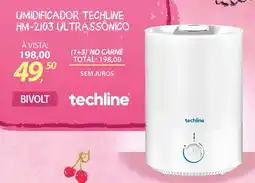 Lojas Cem umidificador techline hm-2103 ultrassônico oferta