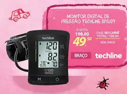 Lojas Cem monitor digital de pressão techline bp1209 oferta