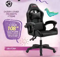 Lojas Cem cadeira gamer presidente xtreme oferta