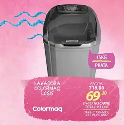 Lojas Cem Lavadora colormaq lcs15 oferta