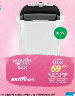 Lojas Cem Lavadora britânia blr04 oferta
