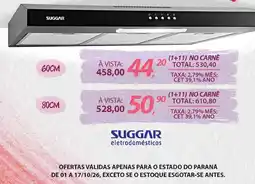 Lojas Cem suggar eletrodomésticos oferta