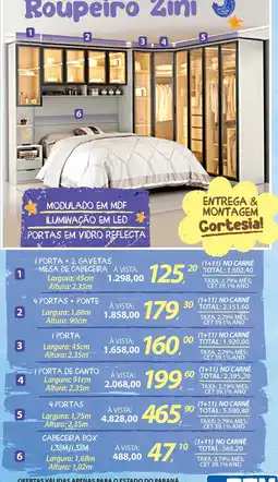 Lojas Cem mesa de cabeceira oferta