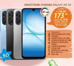 Lojas Cem smartphone samsung galaxy a17 5g oferta