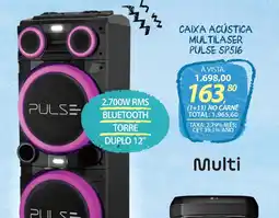Lojas Cem Caixa acústica multilaser pulse sp516 oferta