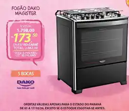 Lojas Cem Fogão dako magister oferta