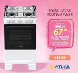 Lojas Cem Fogão atlas coliseum plus ii oferta