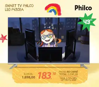Smart tv philco led p43cra