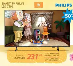 Lojas Cem Smart tv philips led 7300 oferta