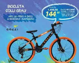 Lojas Cem Bicicleta colli grau oferta