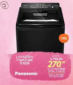 Lojas Cem Lavadora panasonic f190gib oferta