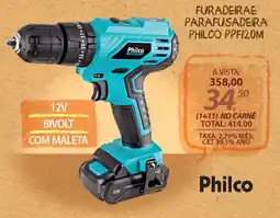 Lojas Cem Furadeira e parafusadeira philco ppf120m oferta
