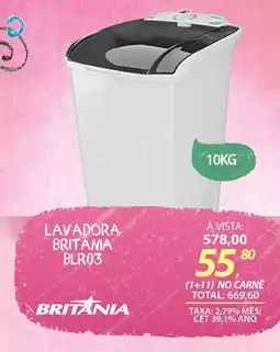 Lojas Cem Lavadora britânia blr03 oferta