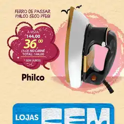Lojas Cem Ferro de passar philco seco pfeoi oferta