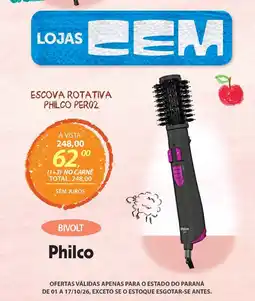 Lojas Cem escova rotativa philco per02 oferta