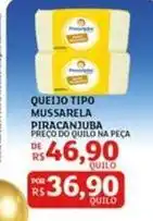 Assaí Atacadista Piracanjuba - queijo tipo mussarela oferta