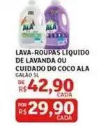 Assaí Atacadista Ala - lava-roupas liquido de lavanda ou cuidado do coco oferta