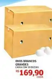 Assaí Atacadista Ovos brancos grandes oferta