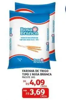 Assaí Atacadista Rosa branca - farinha de trigo tipo 1 oferta