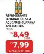 Assaí Atacadista Antarctica - refrigerante original ou sem açúcares guaraná oferta