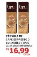 Assaí Atacadista Cápsula de café espresso 3 corações tipos oferta