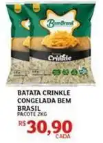 Assaí Atacadista Bem brasil - batata crinkle congelada oferta