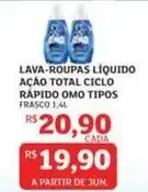 Assaí Atacadista Omo - lava-roupas liquido ação total oferta