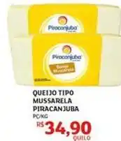 Assaí Atacadista Piracanjuba - queijo tipo mussarela oferta