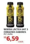 Assaí Atacadista Uht - bebida láctea 3 corações oferta