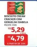 Assaí Atacadista Isabela - biscoito cream cracker com gergelim oferta