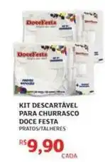Assaí Atacadista Kit descartável para churrasco doce festa oferta