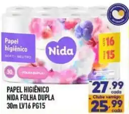 Supermercados Avenida Papel higiênico nida folha dupla oferta