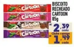 Supermercados Avenida Biscoito recheado cartoon oferta