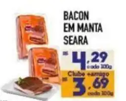 Supermercados Avenida Bacon em manta seara oferta