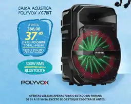 Lojas Cem Caixa acústica polyvox xc710t oferta