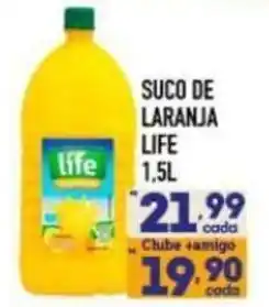 Supermercados Avenida Suco de laranja life oferta