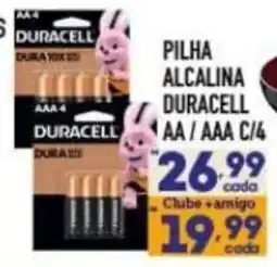 Supermercados Avenida Pilha alcalina duracell aa / aaa c/4 oferta