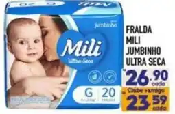 Supermercados Avenida Fralda mili jumbinho ultra seca oferta