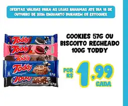 Bahamas Supermercados cookies ou biscoito recheado toddy oferta