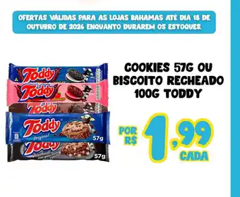 Cookies ou biscoito recheado toddy