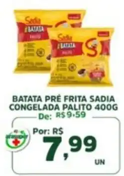 Araújo Supermercados batata pré frita sadia congelada palito oferta